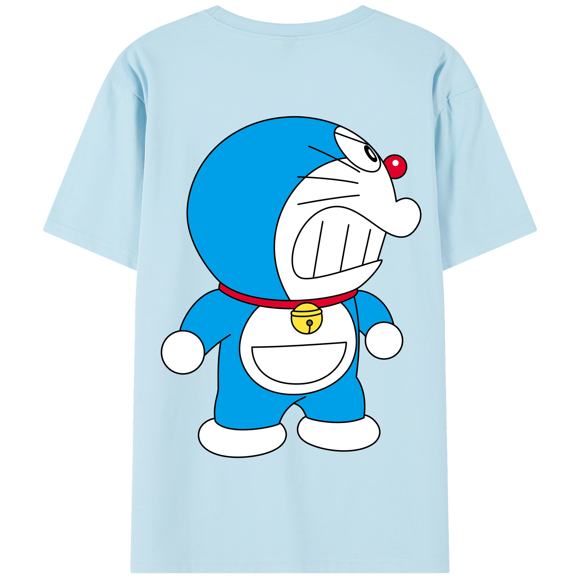 （画像用） ドラえもん Doraemon 綿100％半袖Tシャツ（背面プリント）